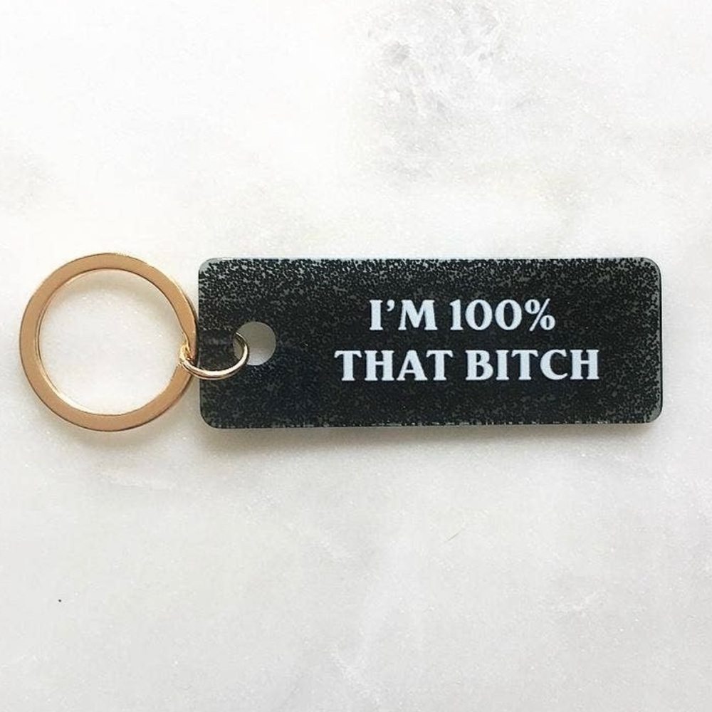 Black and Gold Keychain